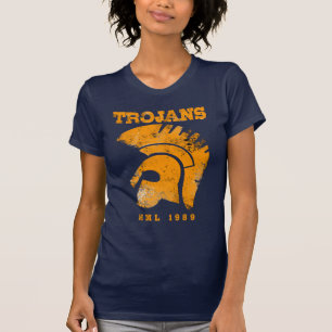 Ladies Trojan Deep V T-Shirt