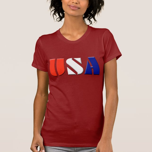 Ladies USA Patriotic Top (Front)