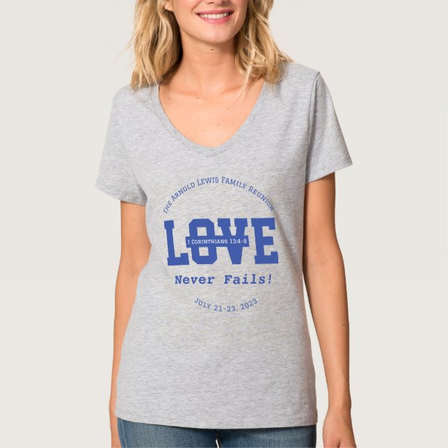 Ladies V Neck T-Shirt (Front)