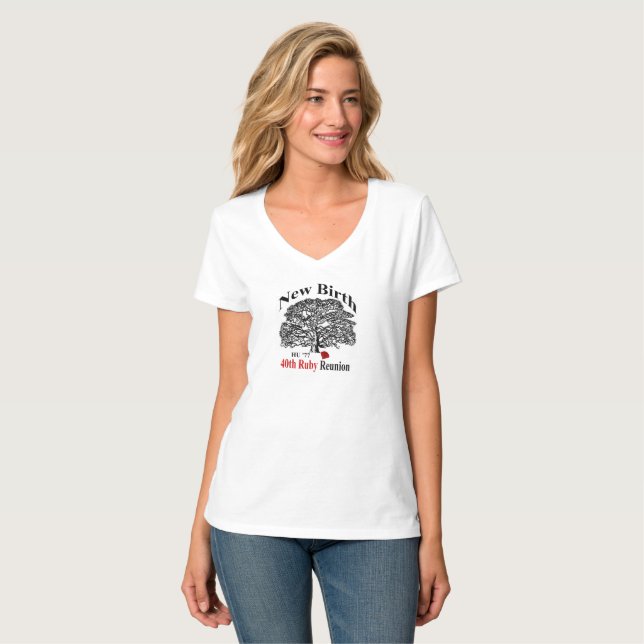 Ladies Vee Neck Tee (Front Full)