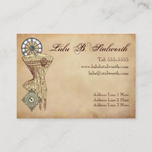 Ladies Victorian Steampunk Profile Card