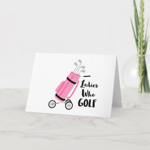 Ladies Who Golf Card