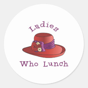 Ladies Who Lunch Classic Round Sticker
