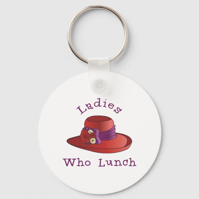 Ladies Who Lunch Key Ring (Front)