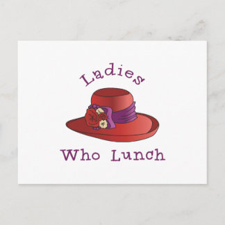 Ladies Who Lunch Postcard