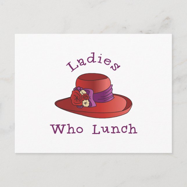 Ladies Who Lunch Postcard (Front)