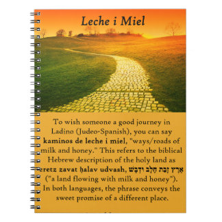 Ladino wish for a good journey notebook