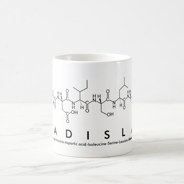 Ladislav peptide name mug (Center)