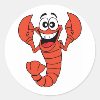 Ladlow the Lobster Classic Round Sticker