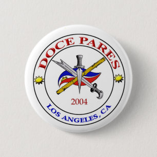 ladp logo white 6 cm round badge
