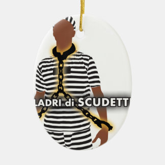 ladri di scudetti ceramic tree decoration