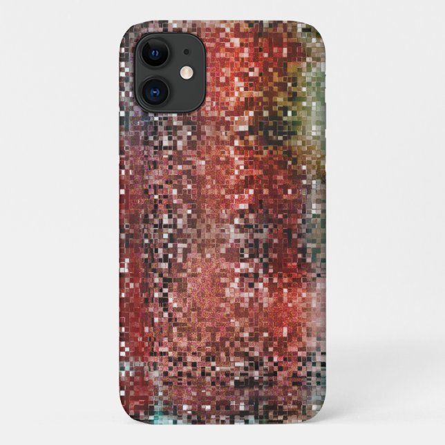 Ladrilho vermelho manchado com tinta spray Case-Mate iPhone case (Back)
