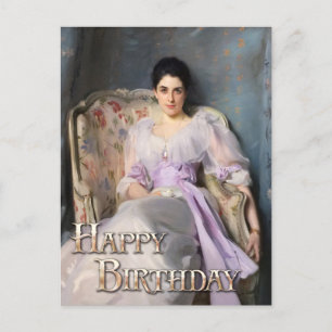 Lady Agnew of Lochnaw 1864 Happy Birthday Postcard