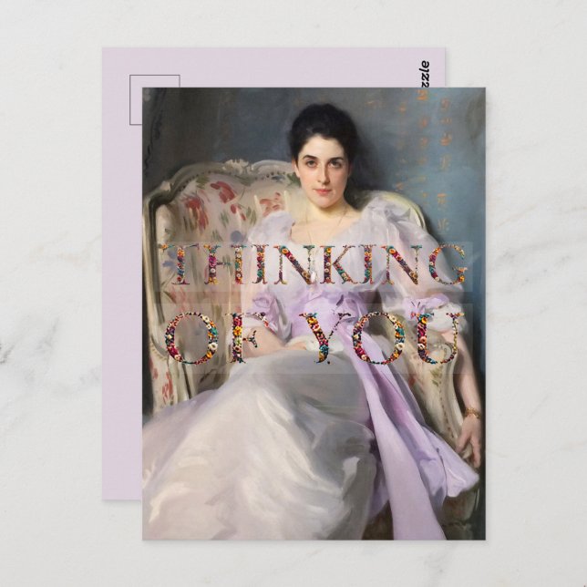 Lady Agnew of Lochnaw 1864 Thinking of you Postcard (Front/Back)