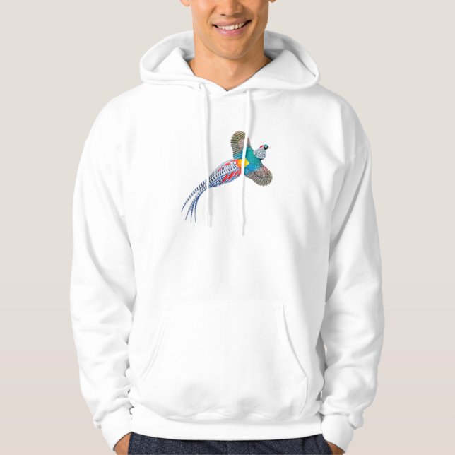 Lady Amherst Pheasant Hoodie (Front)