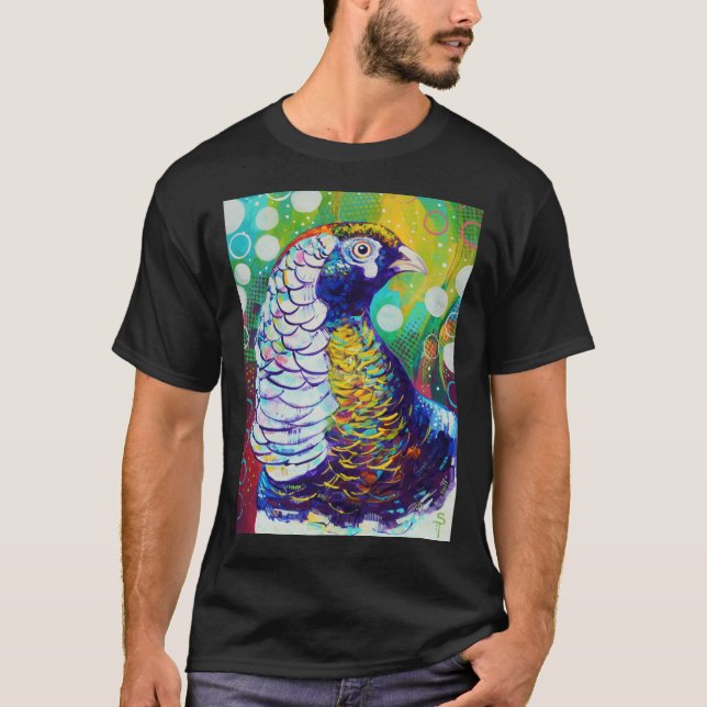 Lady Amherst Pheasant  T-Shirt (Front)