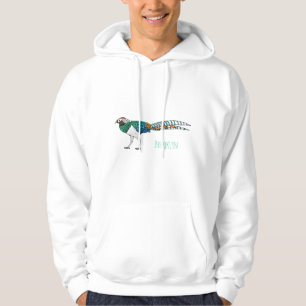 Lady amherst's pheasant bird cartoon illustration hoodie