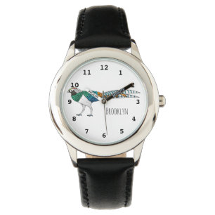 Lady amherst's pheasant bird cartoon illustration  watch