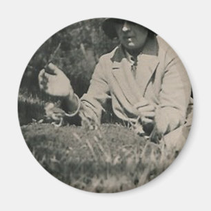 lady and bird magnet