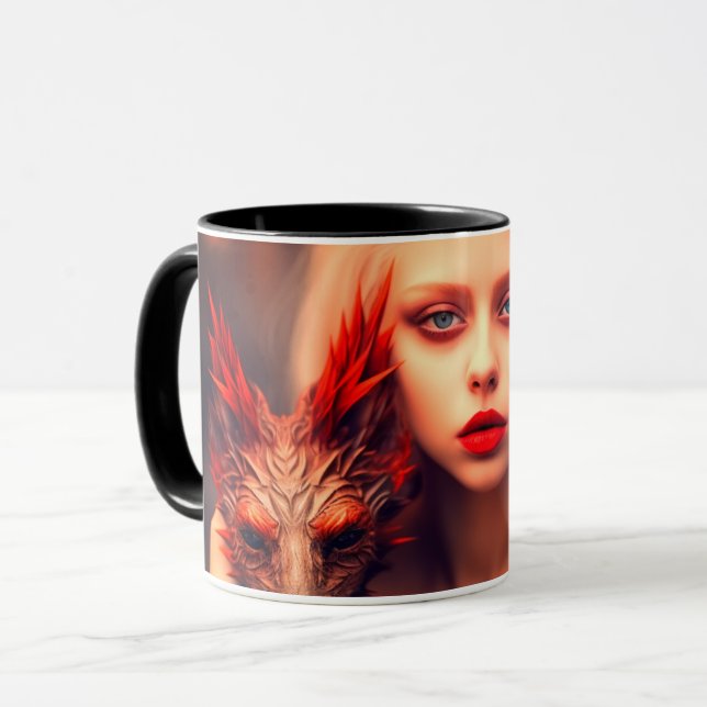 Lady and Creature Mug (Front Left)