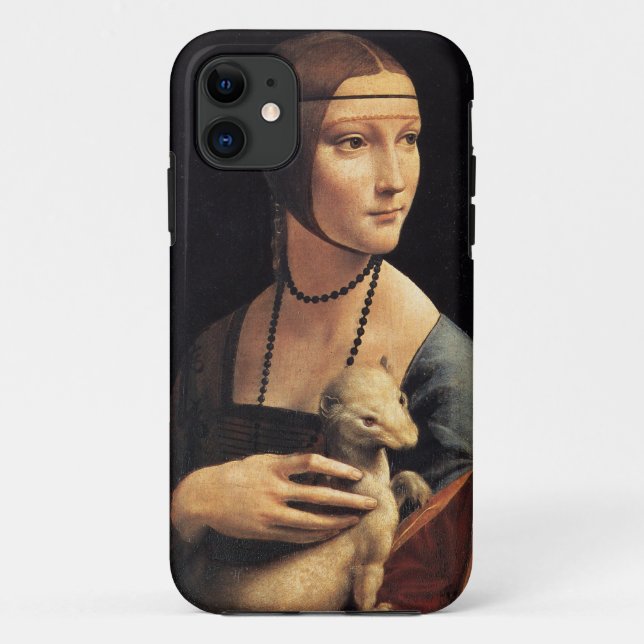 Lady and Ermine Case-Mate iPhone Case (Back)
