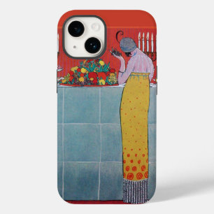 LADY AND FRUITS TABLE SET ART DECO BEAUTY FASHION Case-Mate iPhone 14 CASE