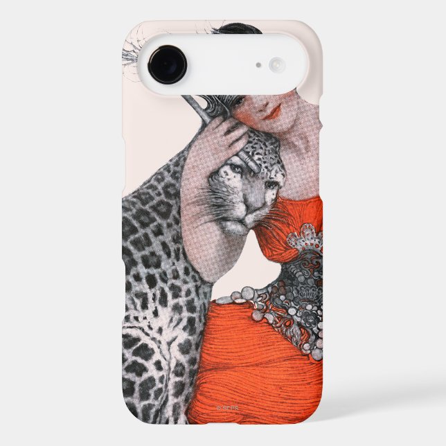 Lady and Leopard Case-Mate iPhone Case (Back)