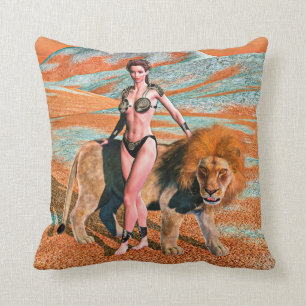 Lady and Lion Cushion