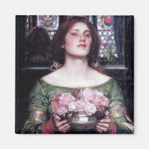 Lady and Roses, John William Waterhouse Magnet