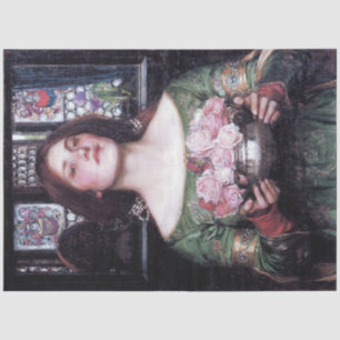 Lady and Roses, John William Waterhouse Tissue Paper