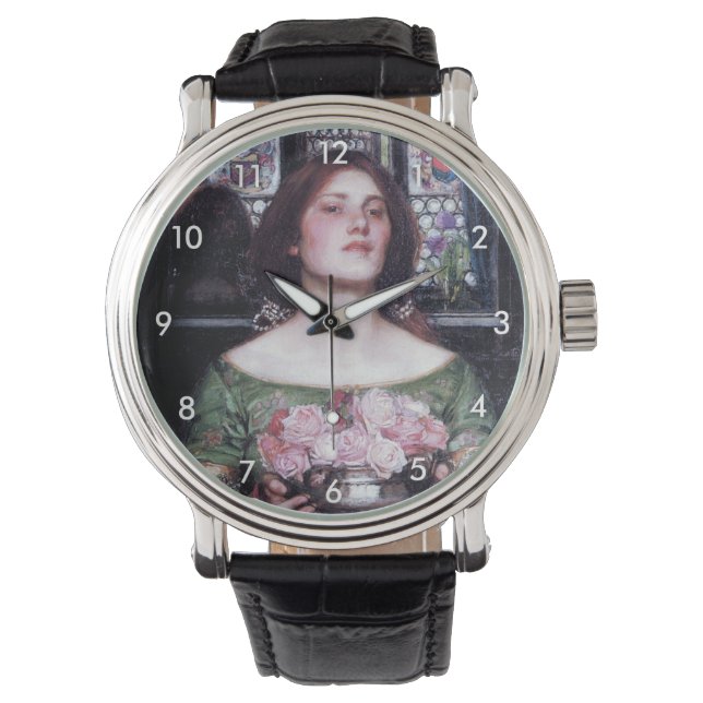 Lady and Roses, John William Waterhouse Watch (Front)