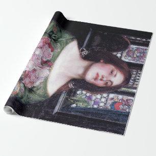 Lady and Roses, John William Waterhouse Wrapping Paper