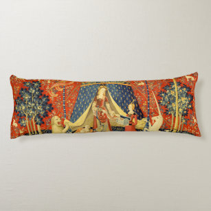 Lady and the Unicorn Mediaeval Tapestry Art Body Cushion