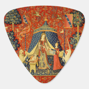 Lady and the Unicorn Mediaeval Tapestry Art Guitar Pick