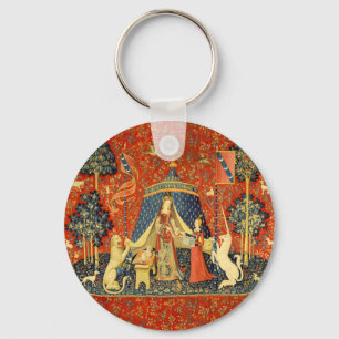 Lady and the Unicorn Mediaeval Tapestry Art Key Ring