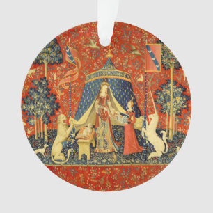 Lady and the Unicorn Mediaeval Tapestry Art Ornament