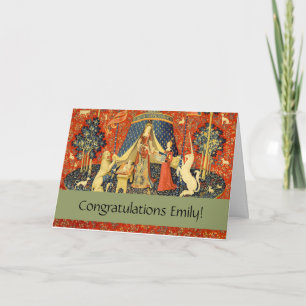 Lady and The Unicorn Mediaeval Tapestry: French Ar Card