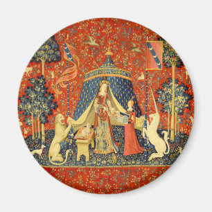 Lady and The Unicorn Mediaeval Tapestry: French Ar Magnet
