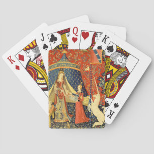 Lady and The Unicorn Mediaeval Tapestry: French Ar Playing Cards