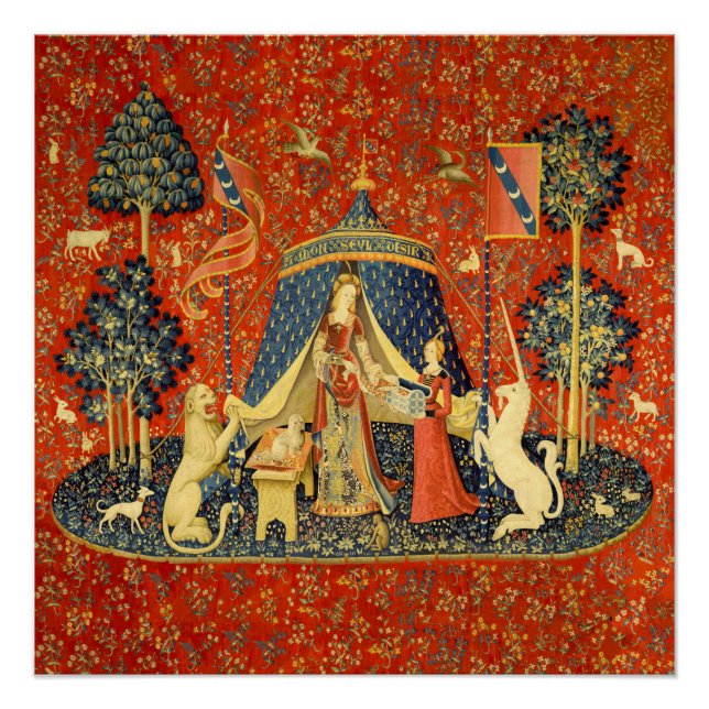 Lady and The Unicorn Mediaeval Tapestry: French Ar Poster (Front)