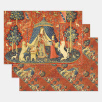 Lady and The Unicorn Mediaeval Tapestry: French Ar