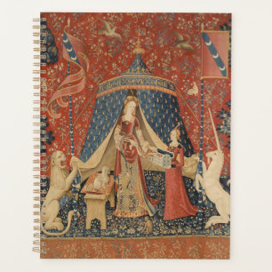 Lady And The Unicorn Middle Ages Vintage Tapestry Planner