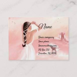 Lady and Unicorn Business Card