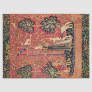 LADY AND UNICORN Lion,Fantasy Flowers,Animals Tissue Paper