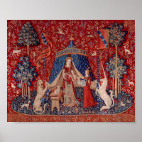 Lady and Unicorn Mediaeval Tapestry Desire