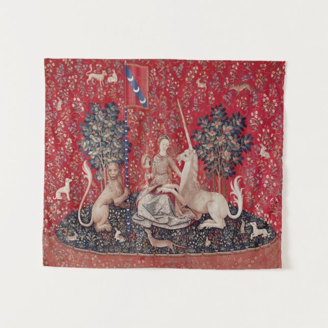 Lady and Unicorn Mediaeval Tapestry Sight (Front (Horizontal))