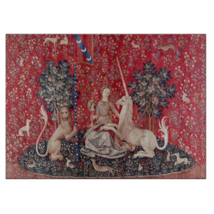 Lady and Unicorn Mediaeval Tapestry Sight Cutting Board