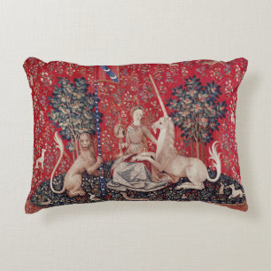 Lady and Unicorn Mediaeval Tapestry Sight Decorative Cushion