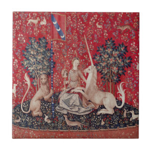 Lady and Unicorn Mediaeval Tapestry Sight Tile