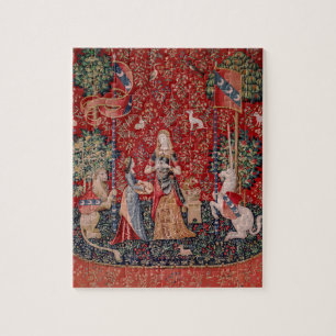 Lady and Unicorn Mediaeval Tapestry Smell Jigsaw Puzzle